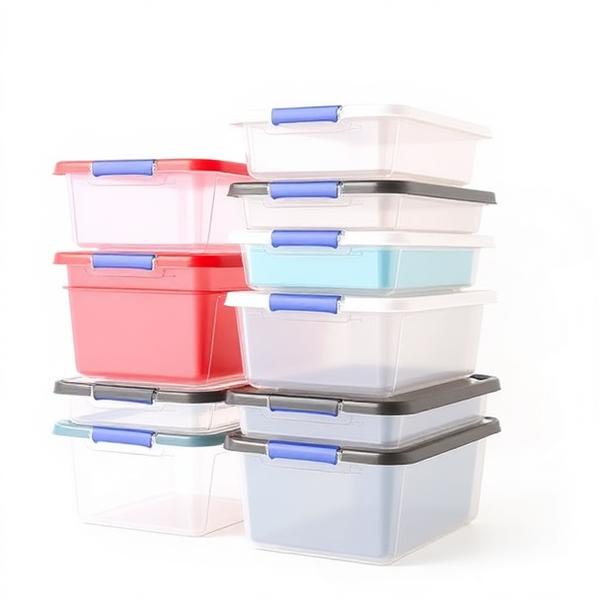 Stackable Storage Bin Set (6-Pack)